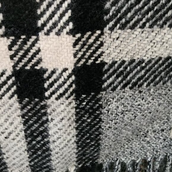 Burberry Tweed Nova Check Scarf 50/50 Cashmere Lambswool - Picture 4 of 5